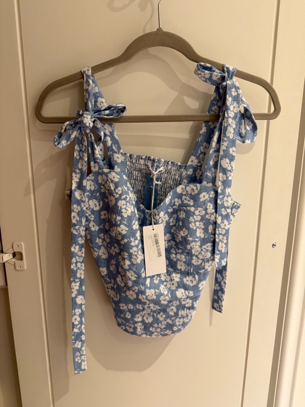 Reformation Jaxon Linen Top - Picture 2 of 4